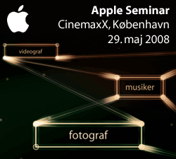 Apple seminar i K&oslash;benhavn d. 29. maj.