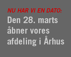 &Aring;bningsdato for vores nye afdeling i &Aring;rhus